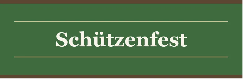 Ablaufplan Schützenfest 2026